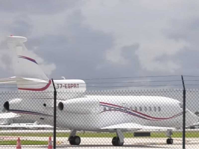Avión Nicolás Madura en aeropuerto de Florida